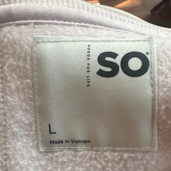 SO Women's Fuzzy Cream Crew Neck Sweater - Picture 2 of 2